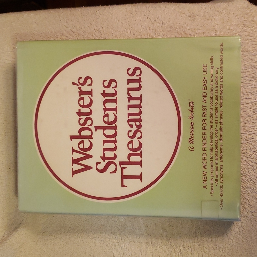 Webster's Students Thesaurus